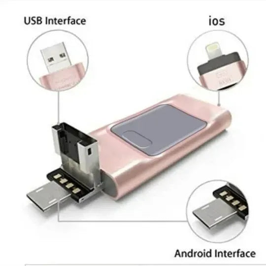 📱Unidade flash USB multidrive 4 em 1 de alta velocidade