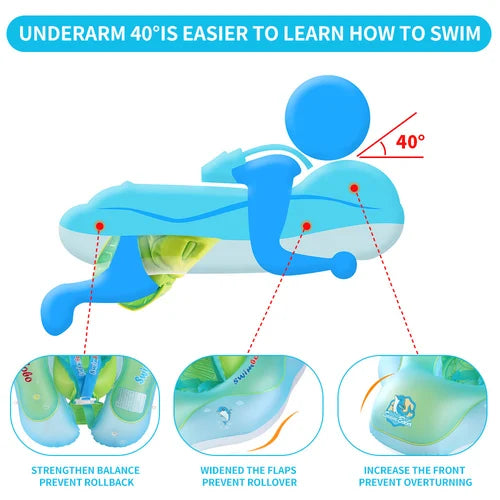 TREINADOR DE NATAÇÃO INTELIGENTE-Flutuador de piscina para bebês