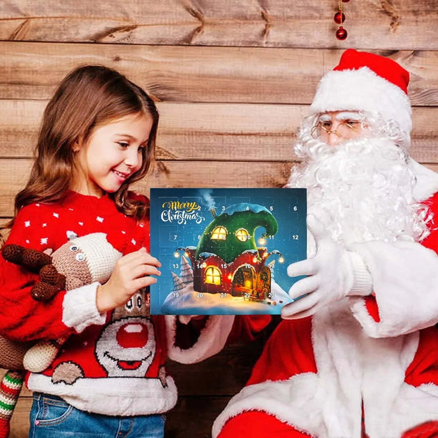 🎄Conjunto de pulseira DIY calendário do advento de Natal